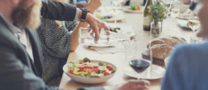 Sitting dinner