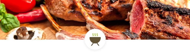 BBQ catering lamb menu header